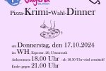 Flyer Pizza Krimi Wahl Dinner